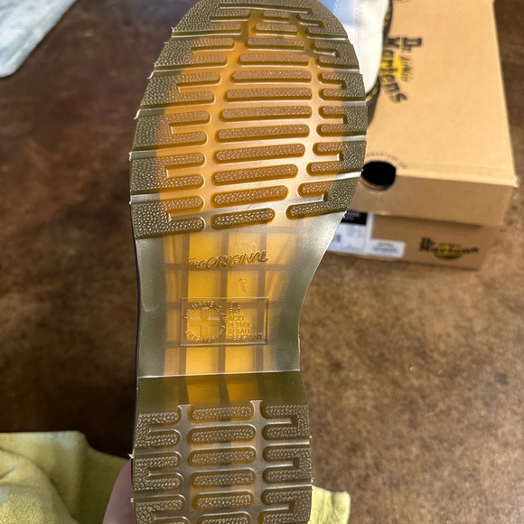 Dr. Martens White Boots with Black Laces - Picture 5 of 5